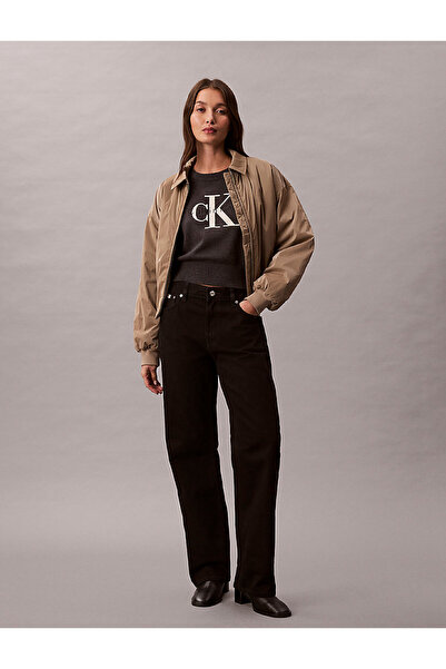 Calvin Klein Kadın Chunky Pamuklu Grafik Detaylı Yelek