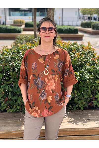 BAKTAGÖR KOLYELİ PAMUK BLUZ ( TRUVAKAR KOL )