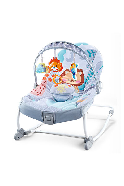 KidLe كرسي هزاز محمول للأطفال مع اهتزاز مهدئ وقضيب ألعاب قابل للإزالة