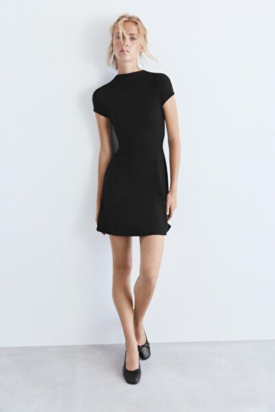 Pull & Bear Dik yaka kısa elbise