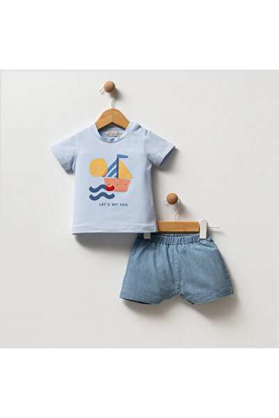 Micii Ștrumfi Set 2 Piese de Vară Băietei - Let's Set Sail