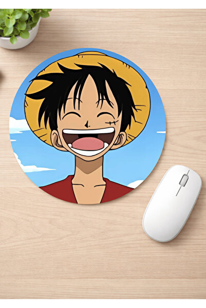 Eylül Design Anime Printed Round Non-Slip Mousepad Ergonomic Mouse Pad