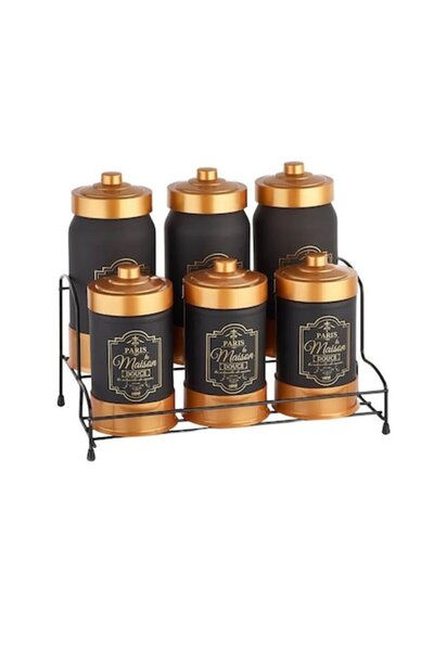 Hané Set of 6 Storage Jars with Stand