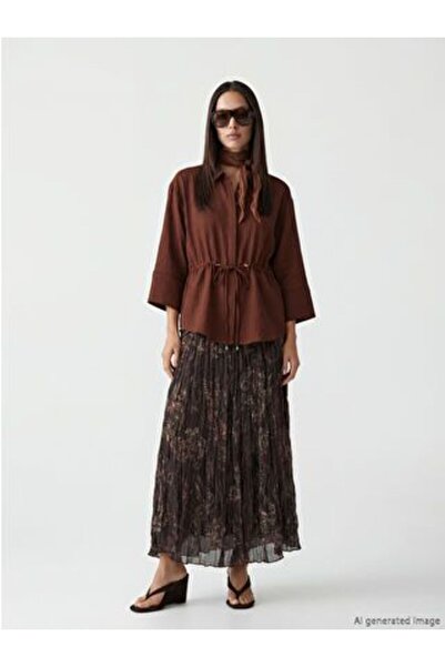 LC Waikiki Πλισέ φούστα με σχέδιο με ελαστική μέση