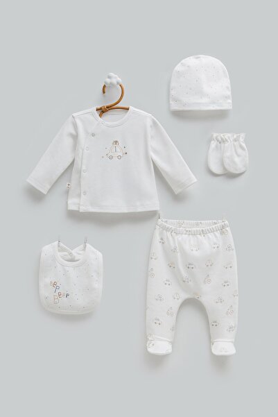 Caramell First Car 5-Piece Hospital Release Set - Ecru