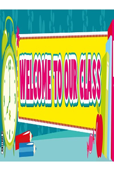 123Publishing House Welcome to Our Class – Banner in English