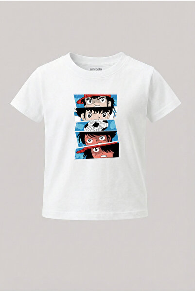 nirvoda Children's T-Shirt Tsubasa Printed Kids T-Shirt