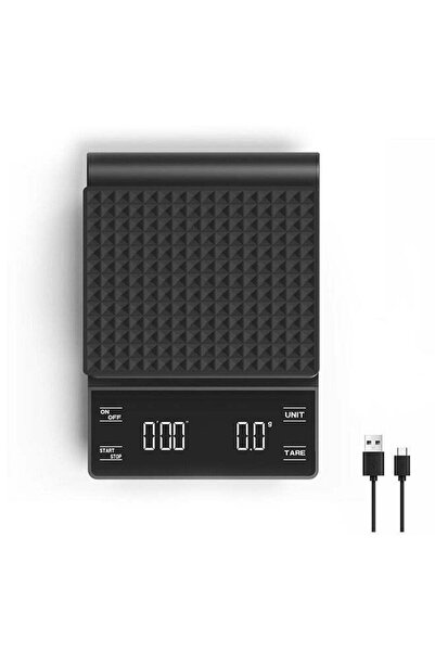 Arabest Usb coffee scale with timer, used for cooking and baking, with waterp...