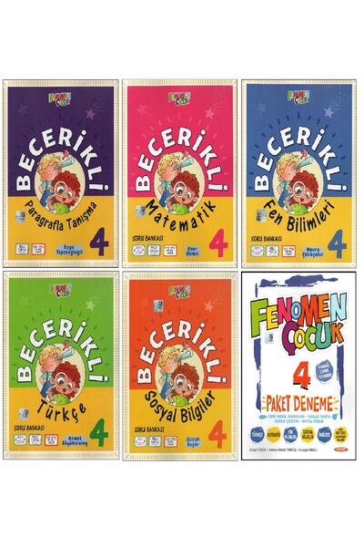 Fenomen Yayıncılık Fenomen 4.Sınıf Becerikli Set Soru Bankası+Paket Deneme