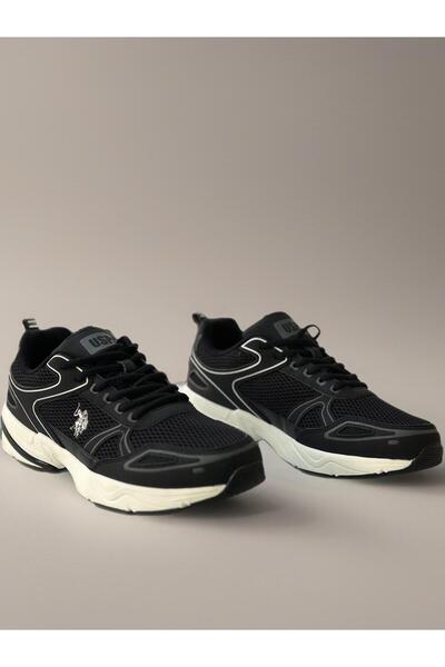 U.S. Polo Assn. Artes 6Fx Black White Sole Sneaker Walking Shoes