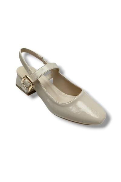 C shoes Ceylan Shoes 315-26 Pantofi de damă din piele lacuită încrețită, cu t...