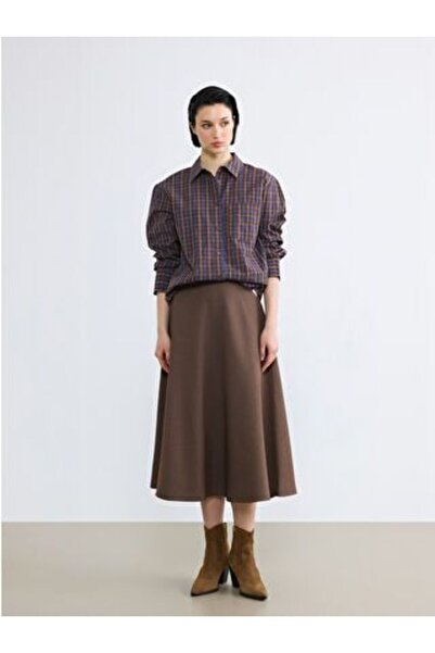 LC Waikiki High Waist Zippered Flared Skirt