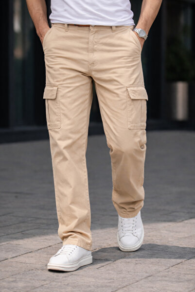 comstar Muški trend Široke nogavice ležerne široke pantalone od kamena