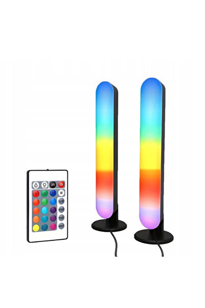 zola Set 2 lampi LED RGB, 12 culori, 3W, USB, telecomanda, 26.5x4.1x3.5 cm