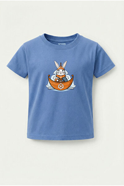 nirvoda Tricou pentru copii Viking Rabbit Tricou pentru copii cu imprimeu