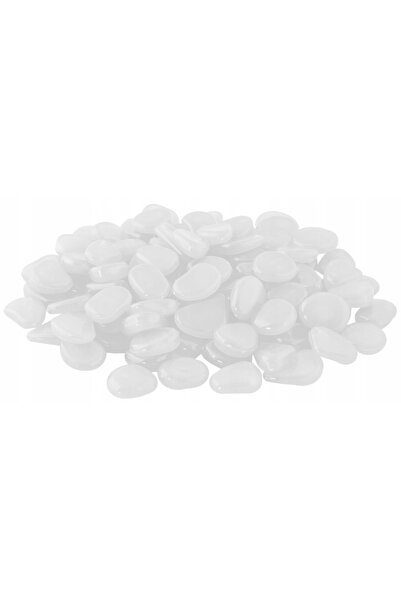 zola Set of decorative stones, phosphorescent, 100 pieces, white, size 2-3 cm