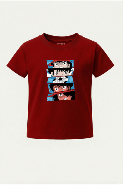 nirvoda Children's T-Shirt Tsubasa Printed Kids T-Shirt
