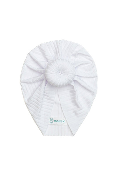 melvelo Baby turban Donut, polyester, Stripe - White 0-4 years
