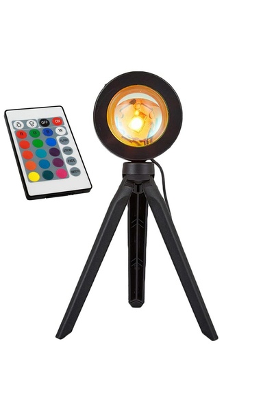 zola LED sunset projector lamp, IR remote control, adjustable head, USB 5V, 1...