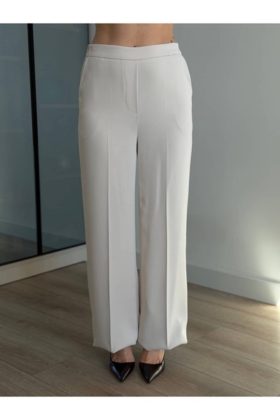 ROUPAS COLLECTİON Yandan Fermuarlı Lastikli Pantolon