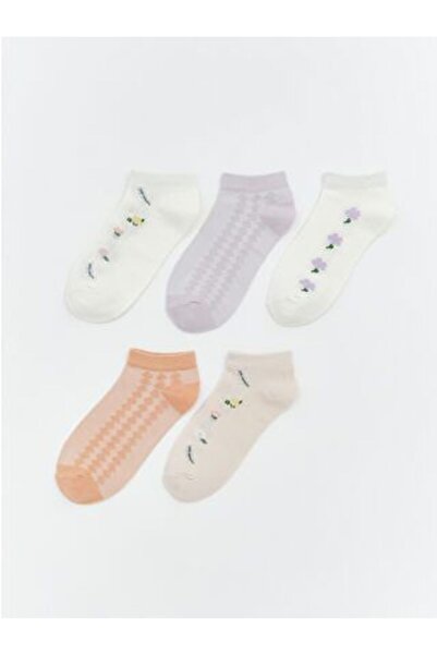 LC Waikiki Patterned Women's Booties Socks 5-Pack