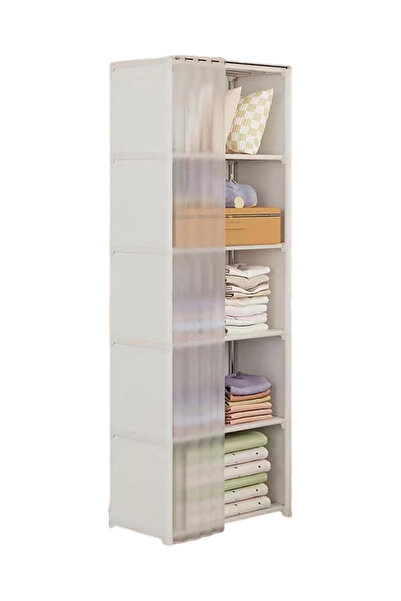 REBECCA HOME 6-Layer Display Bookshelf - Dustproof Magazine Organizer, Multi-...