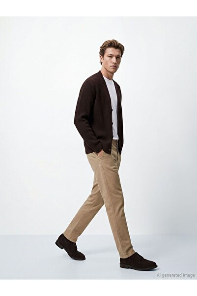 LC Waikiki Southblue Brown Standard Fit Men's Trousers