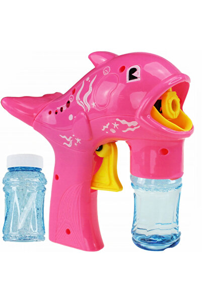 zola Пистолет за балони със сапун Dolphin, 2 разтвора включени, 17x16 см, розов