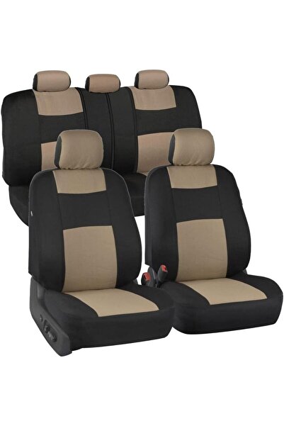 Arabest Front and Rear Split Bench Car Seat Cover, Easy to Install, Interior ...