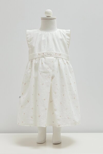 Caramell Mini Lady Dress for Ages 9-36 Months - Beige