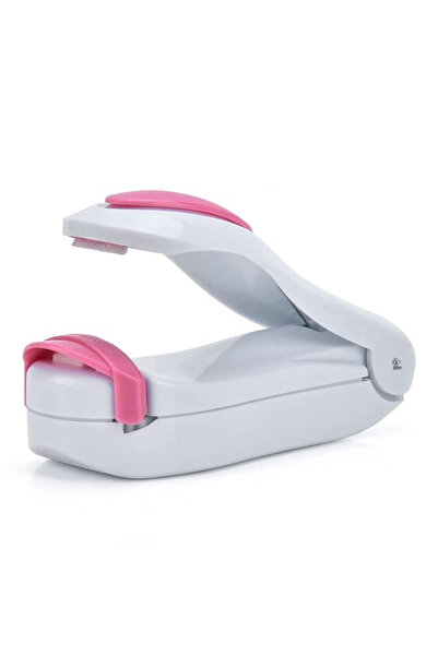 zola Bag sealer, pocket, useful in any home, white/pink, 10x4x5 cm