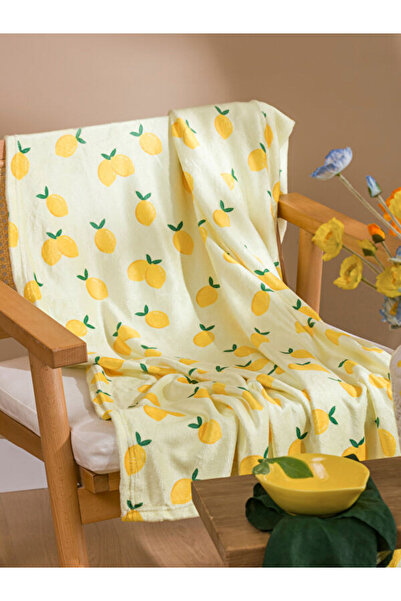 LC Waikiki Rmz Gi̇yi̇m Farkiyla Lemon Ba Printed V Ba Blanket 100X150 cm