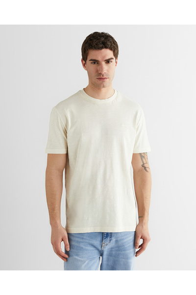 Gant Erkek Bej Kısa Kollu T-Shirt