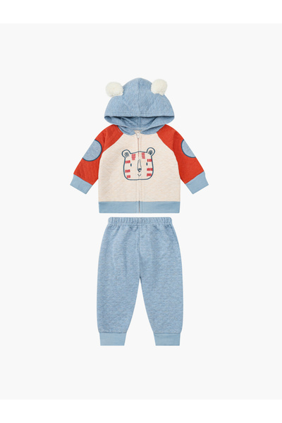 Mother's Choice By Styli Baby Graphic Quilted Hoodie and Joggers Set