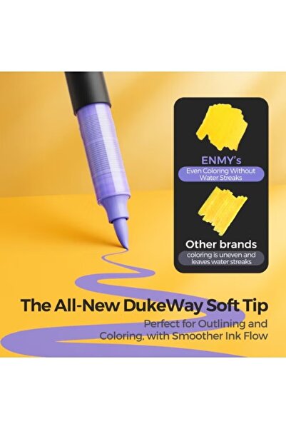 ENMY 24-Color Acrylic Paint Markers, High-Flow, Rich Pigment for Rock, Fabric, Canvas & DIY Crafts Pens!!
