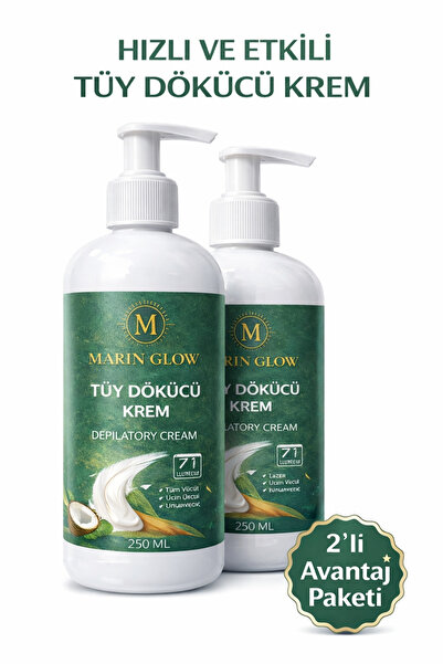 TÜY DÖKÜCÜ 2’Lİ KREM 250ML + 250ML ALEOVERA, E VİTAMİNLİ, LAZER ETKİLİ