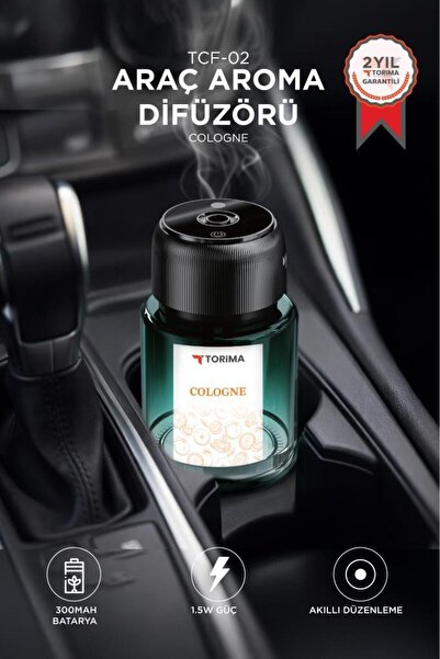 Torima Araç İçi Aroma Difüzörü Hava Nemlendirici Lazerli Şarjlı Oda ve Araba ...