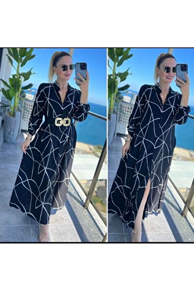 DISHI FASHİON ROCHIE CĂMAȘĂ LUNGĂ CU MODEL ASIMETRIC (fără curea)