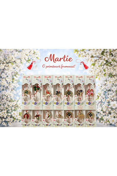 GIA'S WORLD Set of 24 Brooch-type Martisors - Martisors March 1-8