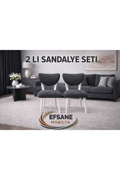 Efsane i.E.G ELMA SANDALYE 2 ADET MUTFAK YEMEK ODASI SALON BALKON BAHÇE OTEL ...