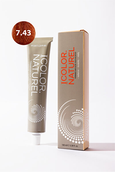 ICOLOR NATURAL 7.43 IColor Naturel Kalıcı Saç Boyası 100 ML