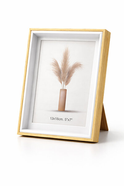 Pazar Kapısı Wooden Look Photo Frame 13 X 18 cm – Desktop Decorative Frame