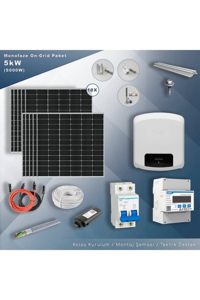 5KW Monofaze On-Grid Paket Sistem