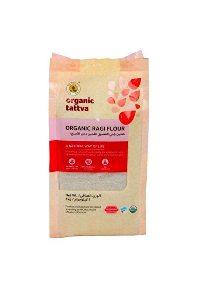 Organic Tattva دقيق راجي عضوي نقي من الحنطة الكاملة للخبز (1 كجم)