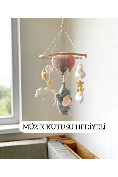 TREND METFİQ DECORATİON Ahşap Kasnaklı Yenidoğan Bebek Dönencesi - Baby Showe...