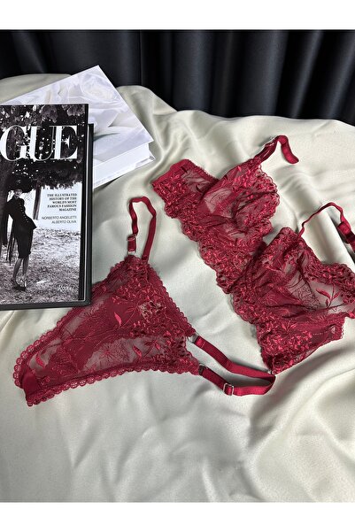 BLUE AVCI LINGERIE Transparan Fantazi sütyen takımı