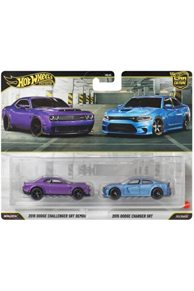 HOT WHEELS Premium Car Culture 2018 Dodge Challenger Srt Demon & 2015 Dodge C...