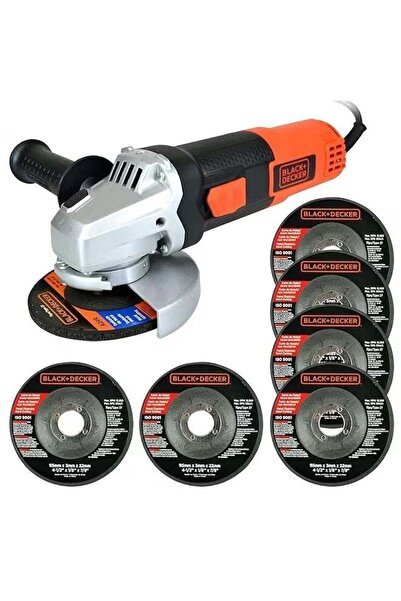 Black&Decker جلاخة زاوية صغيرة من بلاك آند ديكر - 820 واط - 115 مم - لطحن وقط...