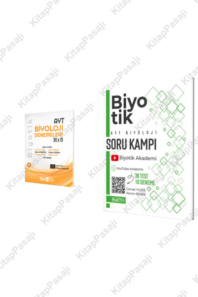 Biyotik Yayınları AYT Biyoloji Video Anlatımlı Soru Kampı ve 30x13 Branş Dene...