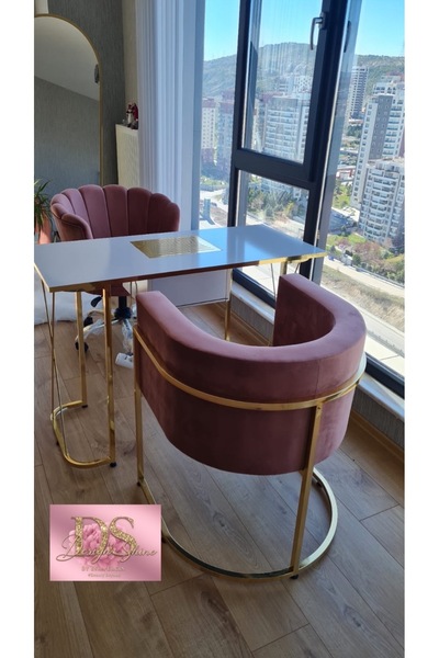 TASARIMÜRÜNLER Toz çekme cihazlı protez tırnak masa set